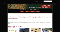 Desktop Screenshot of kaufmantrailerparts.com