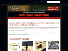 Tablet Screenshot of kaufmantrailerparts.com